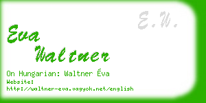 eva waltner business card