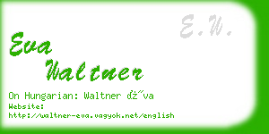 eva waltner business card